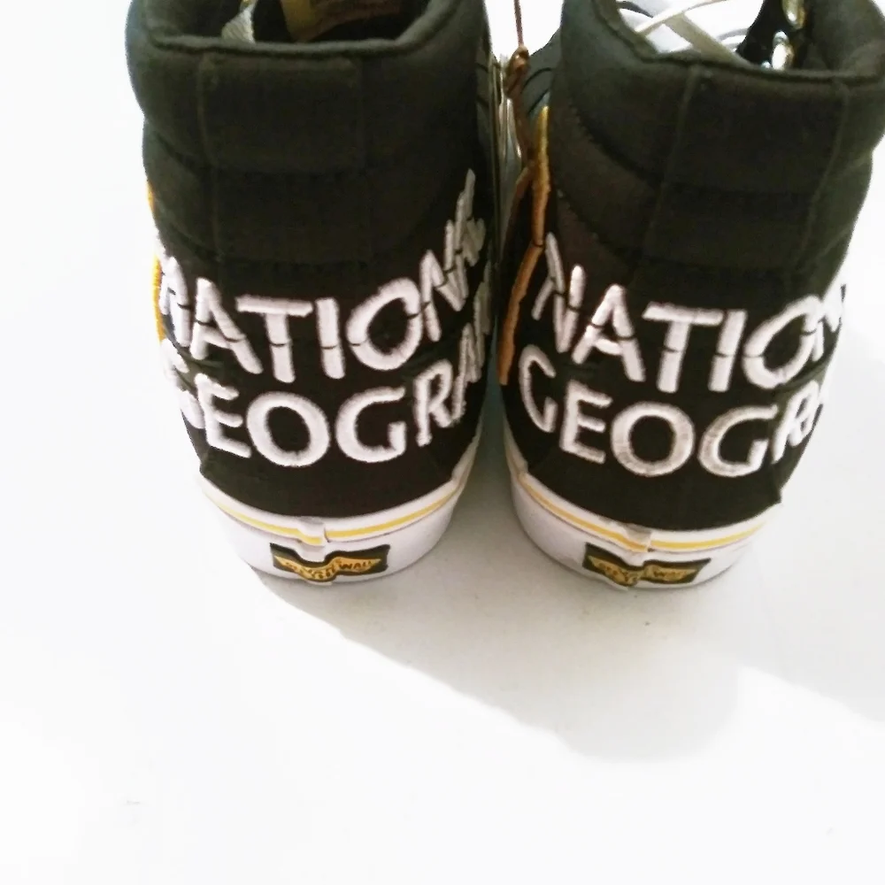Vans x National Geographic Shoes High Size Sneakers Logo Size 8.5 9 - Picture 5 of 14